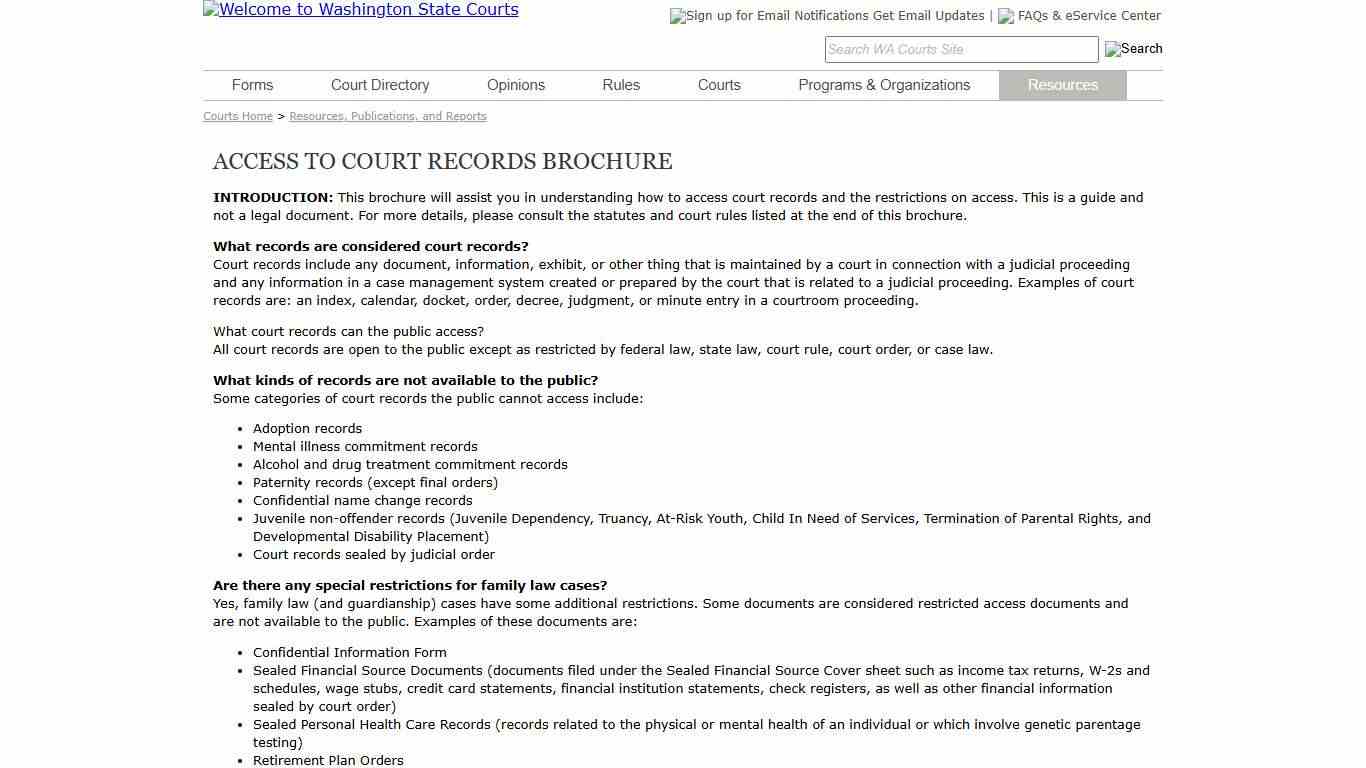 Washington State Courts - News, Reports, Court Information